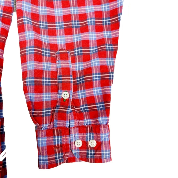 Tommy Hilfiger Plaid Cotton Button Down Shirt - Picture 4 of 5